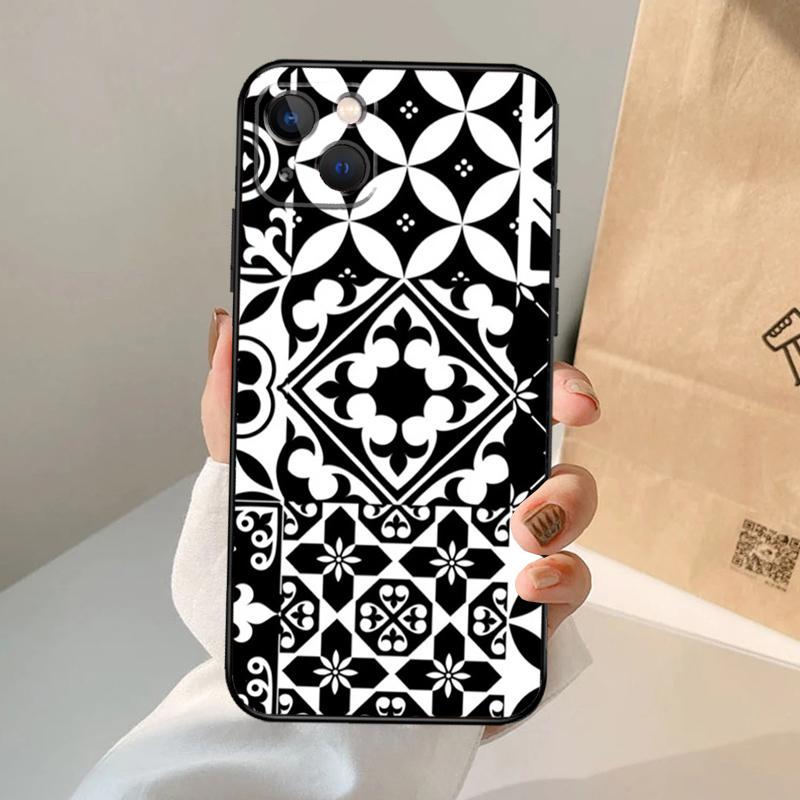 Moroccan Mosai Tile Pattern Phone Case For iPhone 17 Air 16 15 14 11 12 13 Pro Max 12 13 mini 15 16 Plus 16e Cover Coque