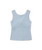 WELLBEING EXPRESS Draped Twist Sleeveless Sky Blue