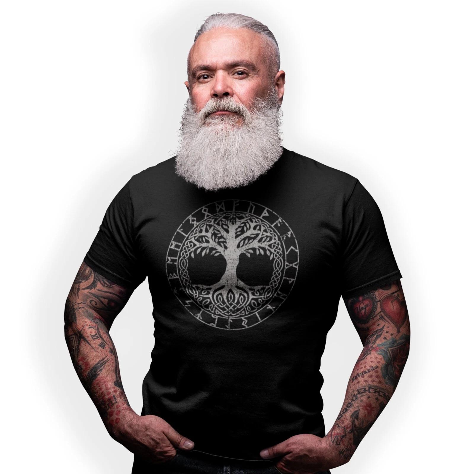 Yggdrasil World Tree Viking Symbol T-Shirt Birthday Gift 3XL