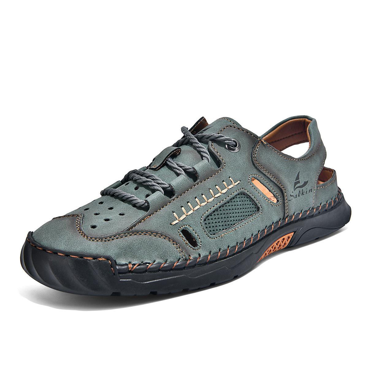 Men s Breathable Thick-Soled Casual Closed-Toe Outdoor Sandals 44