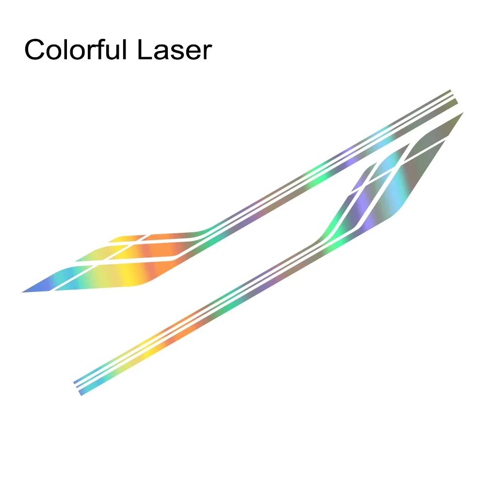 

2PCS Car Door Side Striped Stickers Self-adhesive Vinyl Decals For Ford Fiesta Auto Body Styling Decoration Stickers Accessories