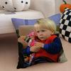 BBen Geller Cushion Cover Linen Pillow Case Soft Breathable Protective Couch Room Decoration