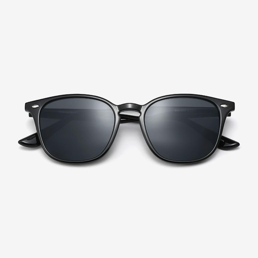 Seutailwokeu Horn-Rimmed Sunglasses Style Work Tr90-04 C1_Black Unisex Daily