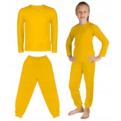 Yellow Cotton Tracksuit Set for Boy and Girl Children's Tracksuit 104 Yellow Cotton Set for Boy and Girl