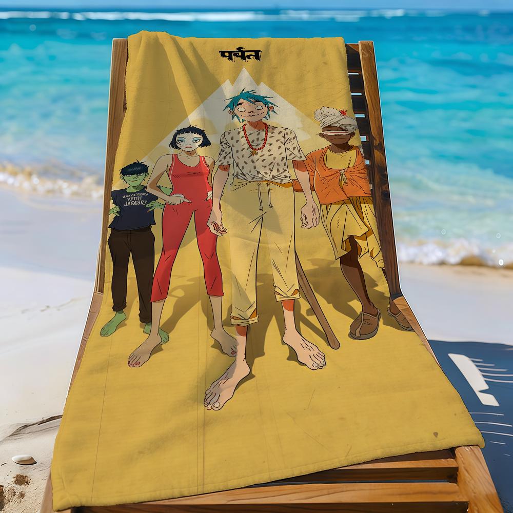 Band G-Gorillaz-S Album the Mountain Towel Sports Quick Dry Travel Camping Gear Sandproof Soft Light Large Beach Towel