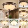 European Retro Dimmable LED Ceiling Light for Hallway, Balcony, or Bedroom