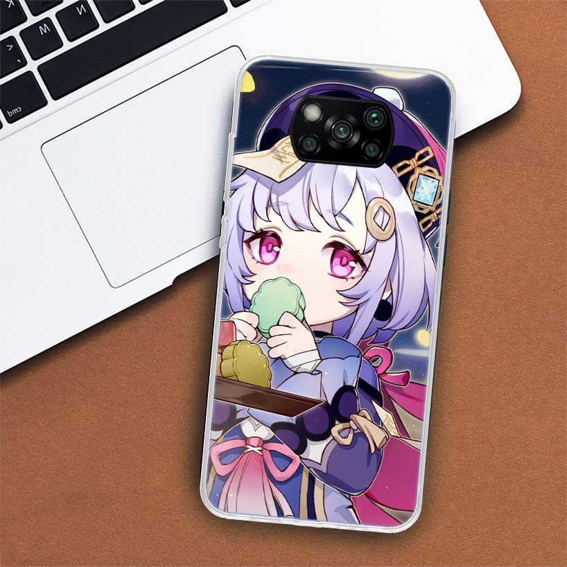 Genshin Impact Cute Phone Case For Xiaomi Poco F7 Ultra X7 X6 Pro X5 Redmi 15 15C 13 13C 12 12C 10 10A 10C 9 9A 9C 9T Shell Poco