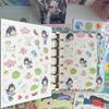 1Sheet Cute Girl Stickers Hand Account Planner Diary Notebook Kawaii Cartoon Character Decals DIY Decorative Sticker