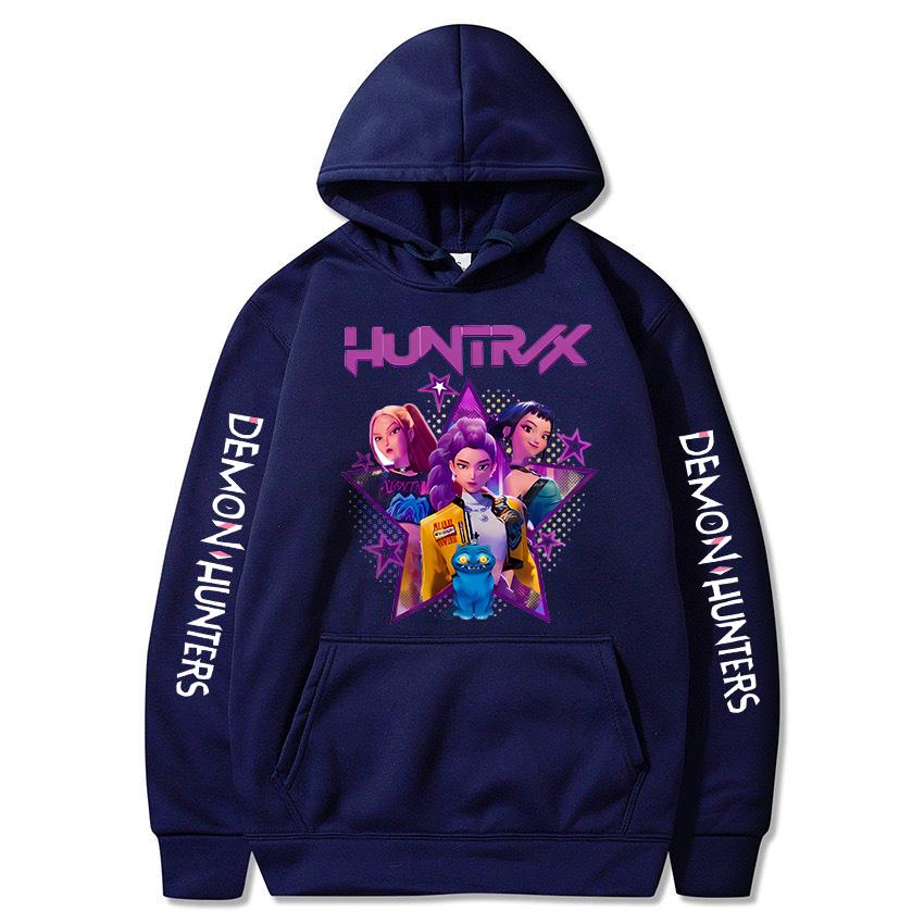Kpoop Demon Hunters Hoodies Women Mange Vintage Hoody Clothes Y2k Hooded Streetwear Funny Movie Sweatshirts
