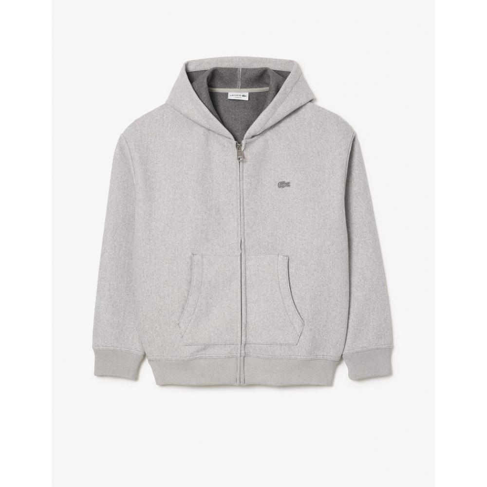 Lacoste Universeller Flanell-Hoodie mit Reißverschluss Sh4106 54n Cca