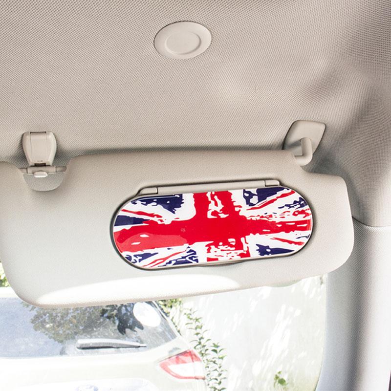 Car Epoxy Stickers Sun Visor Makeup Mirror Back Decals Decoration For Mini Cooper F55 F56 Interior Decorative