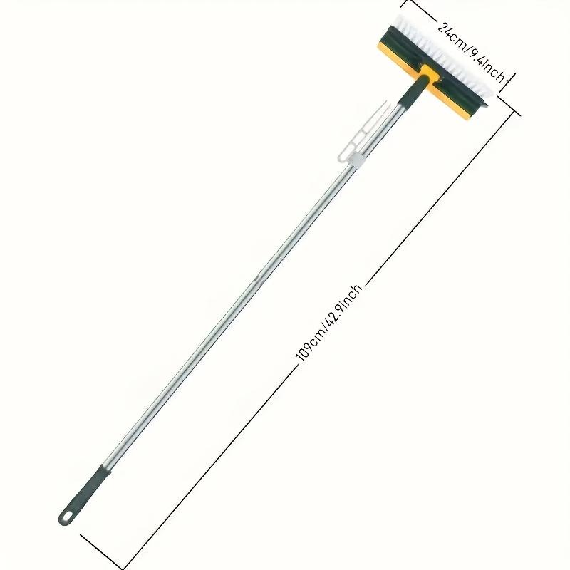 Floor Scrub Brush 5 In 1 Long Handle Adjustable Wiper Broom Tools Wall Corner Floor Scrape Brush Kitchen Bathroom Cleaning Brush