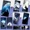 Moon Roaring Wolf Phone Case For Samsung Galaxy S25 Ultra S9 S10 S20 S20 S21 S22 S23 Plus S24 FE Back Cover