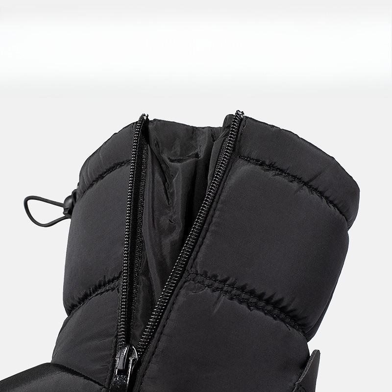 Heavy-Dutyened Snow Boots With Midsole Northeast Anti Slip And Warm Feeling Boys' Casual Ice Claw Cotton Fabric Shoes Winter Children'S