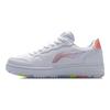 LiNing Slip-Resistant Lightweight Balance Wear-Resistant Low-Top Skateboard Shoes Women's White Purple AGCR342-1