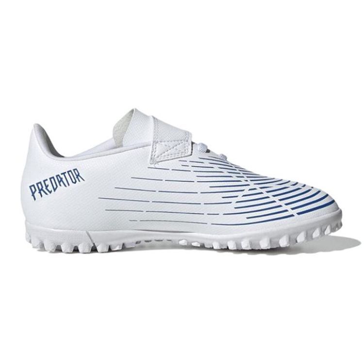 Adidas Edge 4 J Round Toe Lace-Up Durable Low-Top Soccer Shoes Kids Soccer Shoes White GW6165