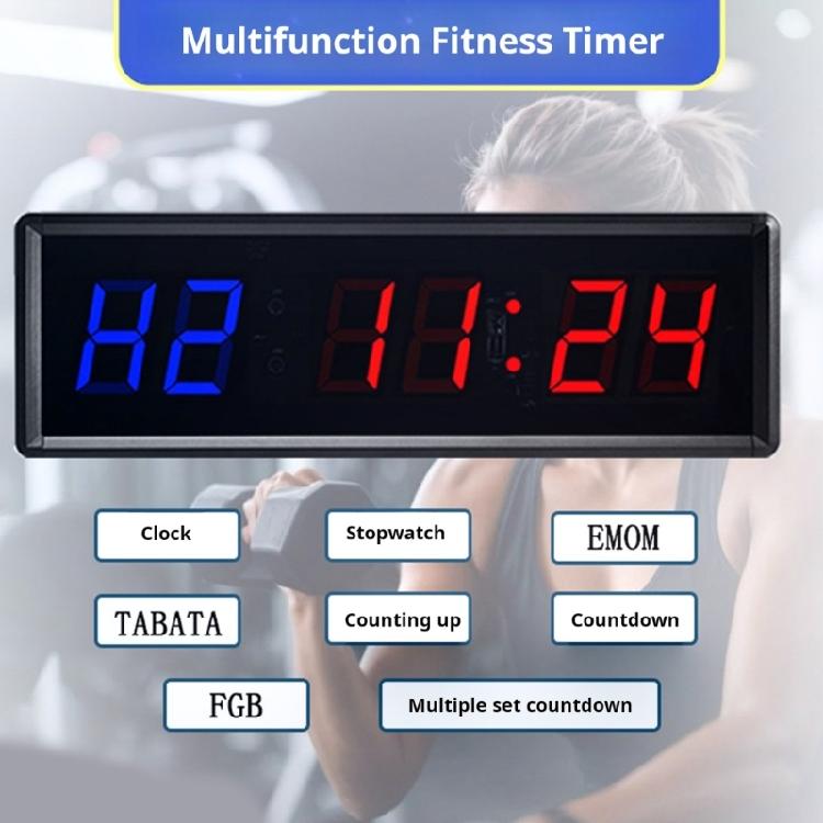 Large LED Display Electronic Wall Clock Timers Workout Timer With Count Up/Down Function for Gym And Personal Training