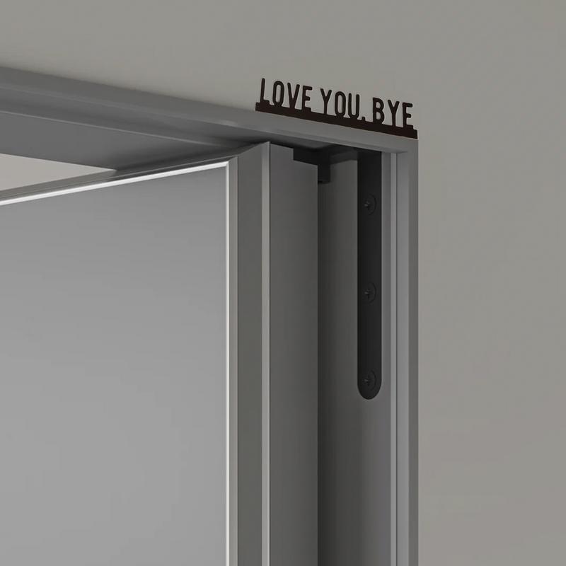 Love You Bye Door Sign Romantic Entryway Door Topper 30cm Love You Bye Door Topper Entryway Decoration For Valentines Day
