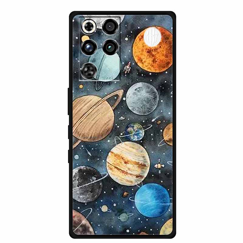 For ZTE Nubia RedMagic 11 Pro 5G Case Black TPU Cool Animal Silicone Back Cover For RedMagic 11 Pro Cases 11Pro Coque Funda Para