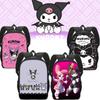 Kuromi Student Backpack Set With Pen Case And Shoulder Bag