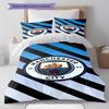 City Team Bedding Quilt Set Quilt Cover Pillowcase Home Decoration Birthday Gift (1 * Duvet Cover + 2 * Pillowcase, Without Core)