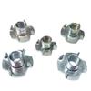 Four-Claw Nut & Screw Cap Set for Furniture (M4, M5, M6, M8, M10)