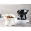 Hot High footed ceramic cat bowl cat shaped pet food bowl slanted mouth anti black chin cat bowl niversal pet bowl for cats dogs