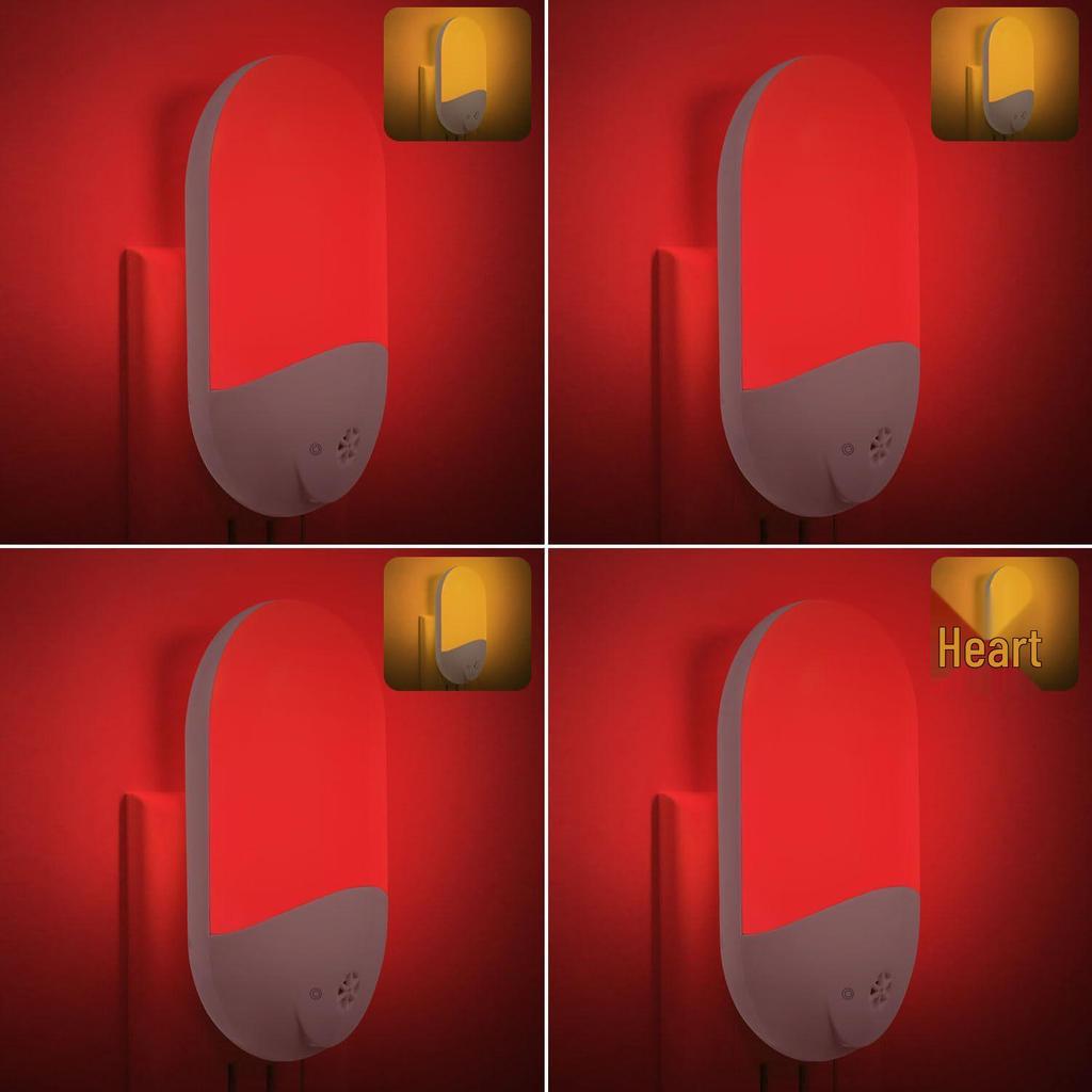 LED Night Light with Smart Control - Sleep Aid Red Light for Pregnant Women & Babies