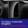 For Tesla Model 3/Y/S/X Refresh Car Central Control Navigation Screen Tempered Glass Film Protector Trument Protective Films