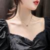 D-letter Necklace Female Niche Design Simple Online Celebrity Temperament Light Luxury Necklace Pendant Clavicle Chain Does Not Fade.