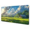 D anime scenery theme large office Mouse Pad Desk Mat with Stitched Edge nonSlip rubber base gamer pc accessories mouse pads
