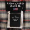 RALPH LAUREN JEANS check Long sleeve Button down shirt M Gray Men's Used