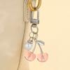 Kawaii Cherry Keychain Cute Acrylic Bag Charm & Car Decor, Adorable Gift for Women Girls Birthday Valentine Gifts Accessories