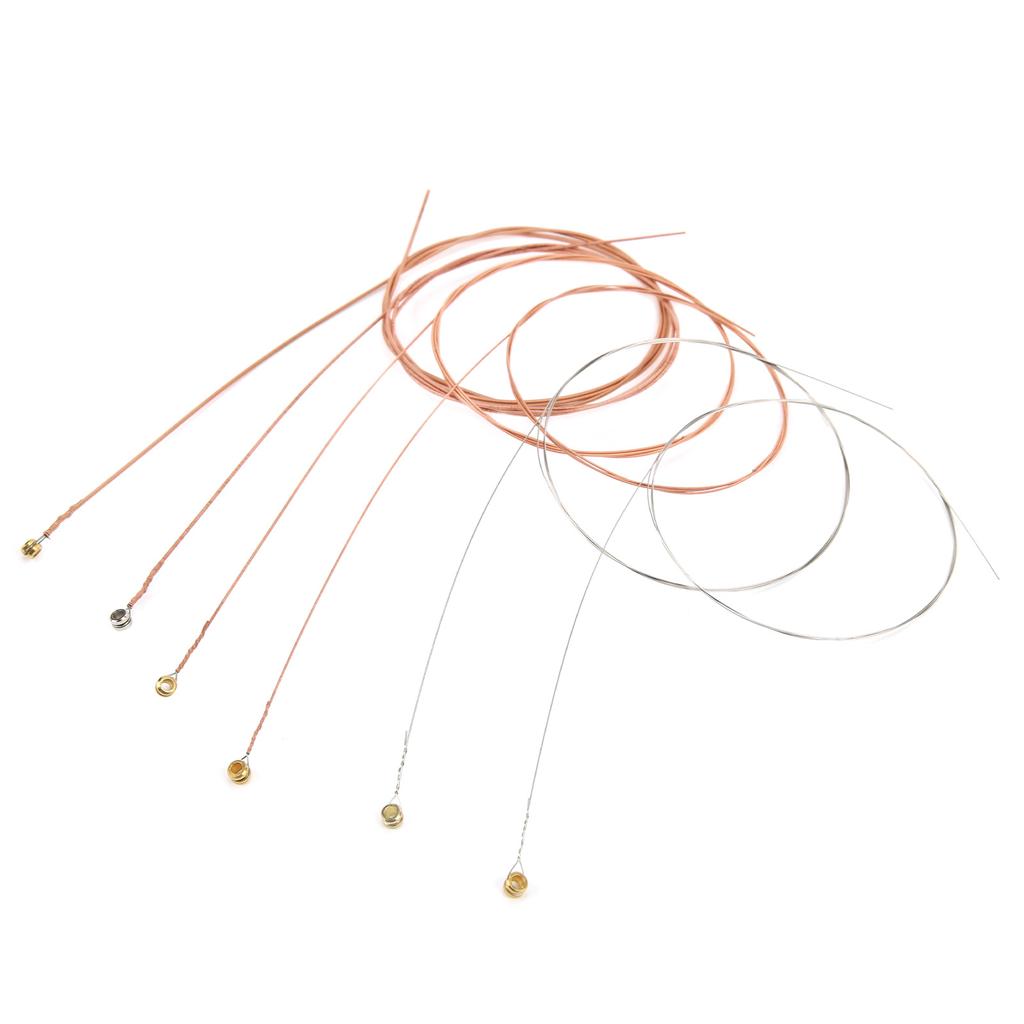 Acoustic Guitar String Replacement AntiRust Coating Light Musical Instrument Accessories(Copper )