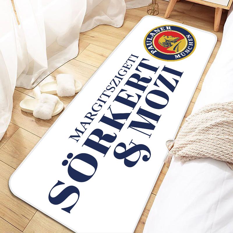 Paulaner Logo Door Mat Entrance Non-slip Doormat Washable Kitchen Carpet Living Room Hallway Rugs Bathroom Bath Door Mats