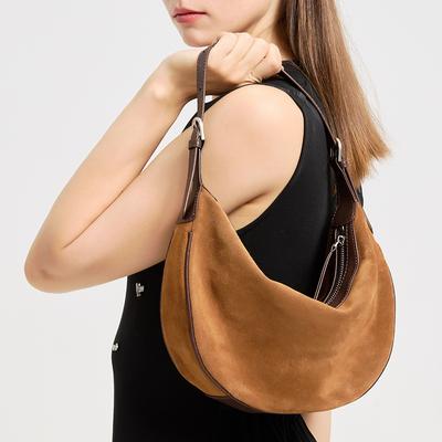Foreign Trade Retro Style Underarm Bag 2025 Autumn Winter New Genuine Leather Women's Bag High-Quality Texture Luxurious Women's Shoulder Bag