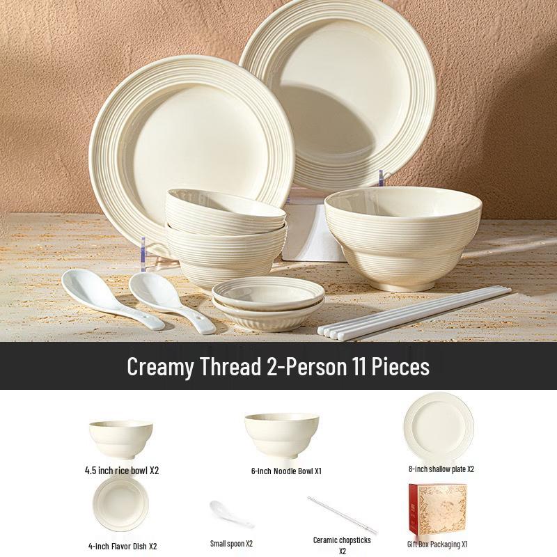 Maud Lanka Cream Style Ceramic Dinnerware Set