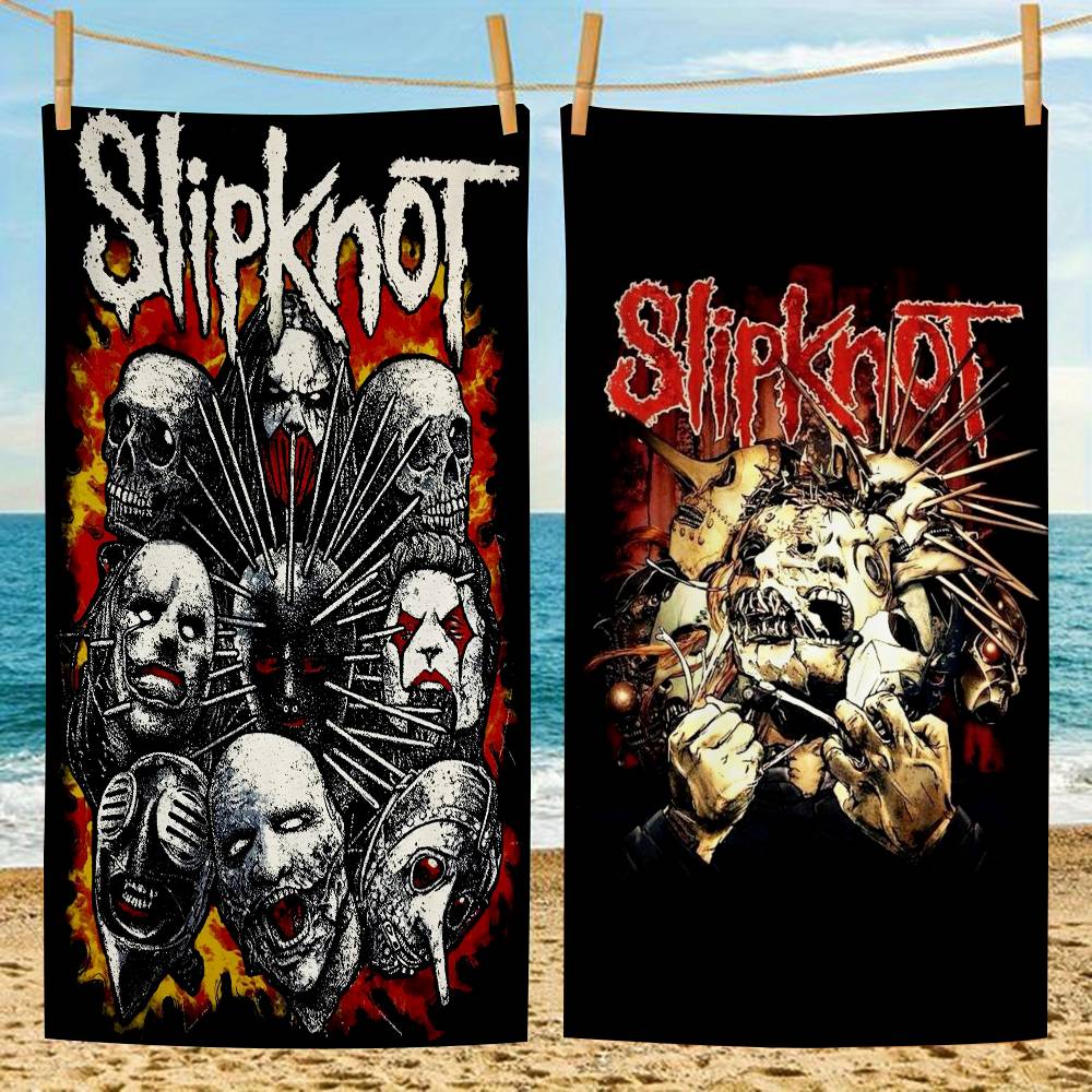 Asciugamano da Spiaggia/Piscina Pop Band S-Slipknot Album Anime Morbido Assorbente Lavetta Regali per Bambini Viaggio Campeggio Palestra