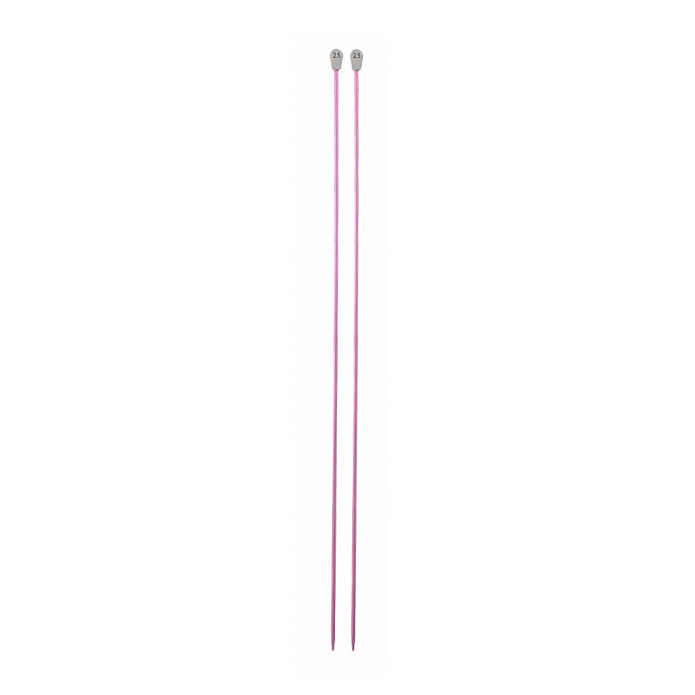 2Pcs/set 35cm 2.0-12mm Single Pointed Knitting Needles Pins Straight Aluminum DIY Weaving Tool Long Sweater Scarf Needle