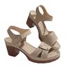 Übergrößen Schuhe für Damen 36-43 Sommer Mode Damen Schnallenriemen Runde Zehenpartie Plateau Hoher Absatz Sandalen Freizeit Damen Schuhe
