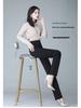 Women's High-Waisted Slimming Straight-Leg Suit Pants - Loose, Elastic, Plus Size, Casual for Spring & Autumn