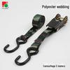 25mm Polyester Ratchet Tie Belt with Hook Tensioner for Motorcycle Shipping