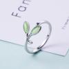 Fashion Women Finger Rings Pet Dog Paw Cat Ears Leaves Open Design Minimalist Ring Wedding Party Adjustable Ring Jewelry Gift