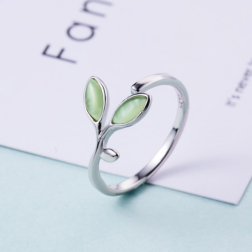 Fashion Women Finger Rings Pet Dog Paw Cat Ears Leaves Open Design Minimalist Ring Wedding Party Adjustable Ring Jewelry Gift