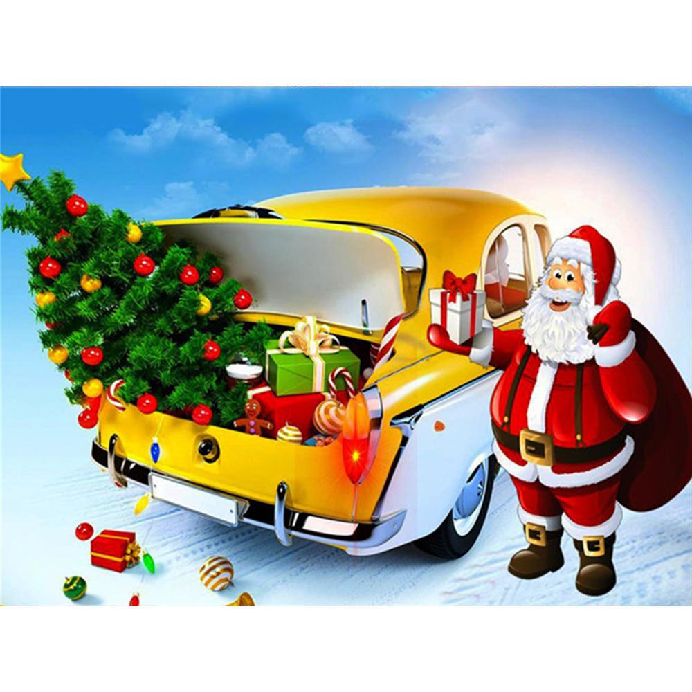 5D Diamond Painting Winter Full Square Handicraft Sale Diamond Embroidery Christmas Tree Mosaic Snow Home Decoration