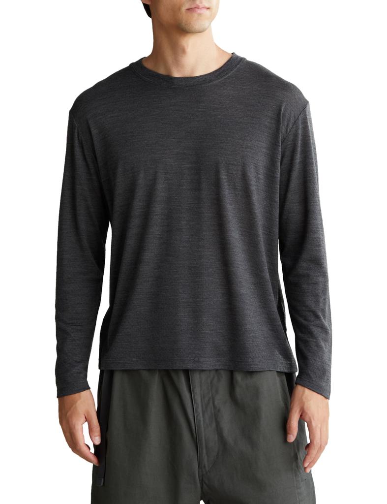 Icebreaker U EYELET LS TEE Jet Heather Medium COOL-LITE