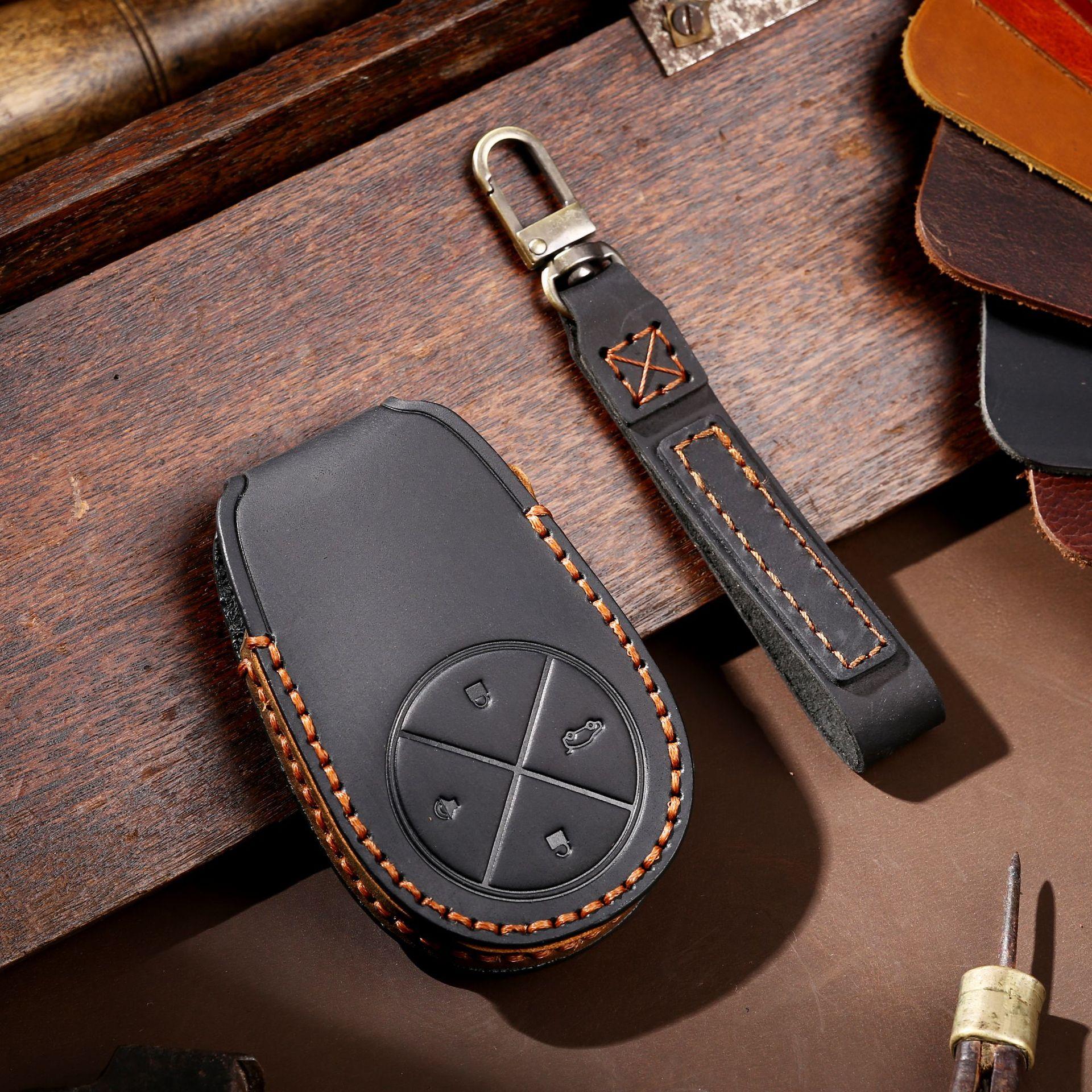 

Ключница подходит для чехла для ключа NIO ES6ES8, ручная работа, кожаный чехол для ключа автомобиля ручной работы.