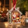2D Flat Acrylic Christmas Holder Ornament for Hanging Gifts