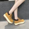 Ugly cute big-headed Martin boots for women's autumn new retro rhubarb boots fashionable thick-soled short boots for women
