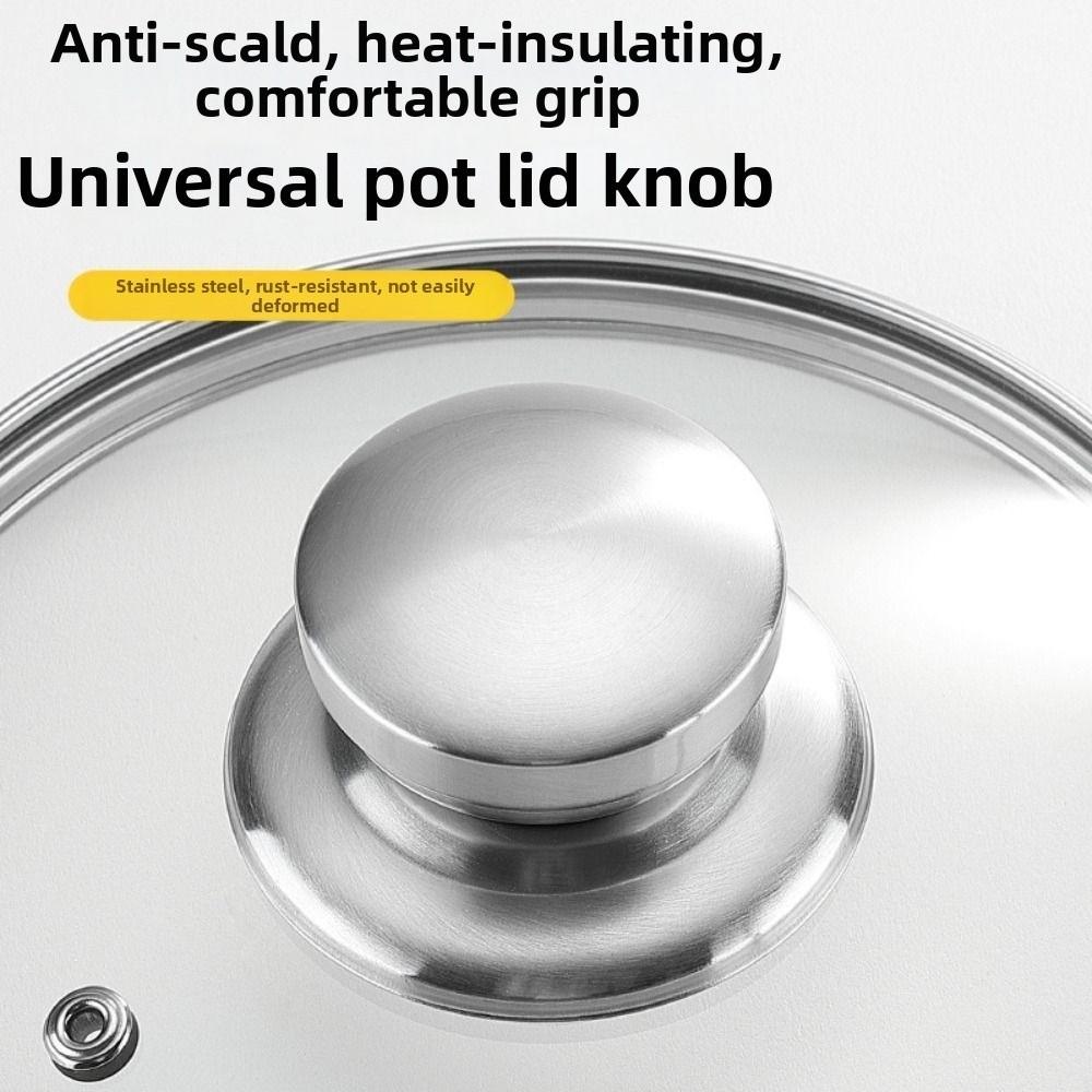 Holding Lifting Handle Pan Lid Grip Stainless Steel Replacement Knob Durable Pot Lid Universal